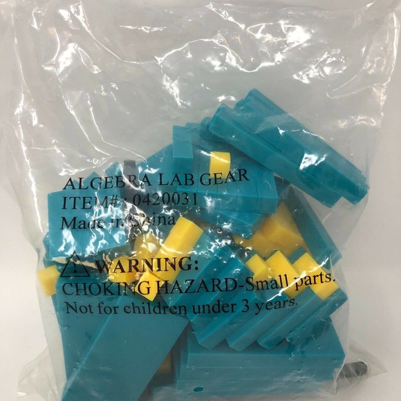 Math Manipulative Student Block Set Algebra Lab 103 Pieces Activity Homeschool - Picture 11 of 11